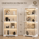 [PREÇO DE FÁBRICA] Cristaleira Royale Premium com LED e Sensor de Presença