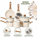 ✨ Kit Premium de Cerâmica – 9 Panelas + 13 Utensílios Exclusivos [PREÇO DE FÁBRICA]