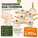 ✨ Kit Premium de Cerâmica – 9 Panelas + 13 Utensílios Exclusivos [PREÇO DE FÁBRICA]