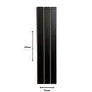 Kit 20 Painéis de Revestimento Ripado Decorativo em MDF – 45x11cm para Parede