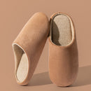 Chinelos de Veludo Unissex - Antiderrapantes, Macios e Confortáveis para Casa no Inverno (Compre 1 Leve 2 Pares)